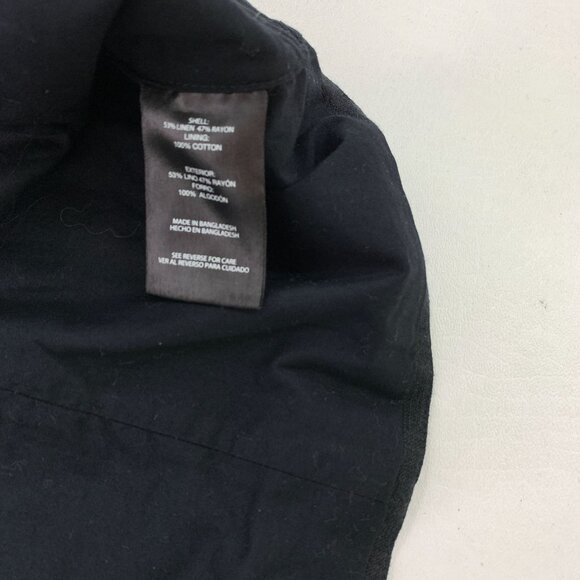 Express Women's Vest XXL Classic Fit V-Neck Button Up Linen Vest Black Size XXL - Picture 4 of 7